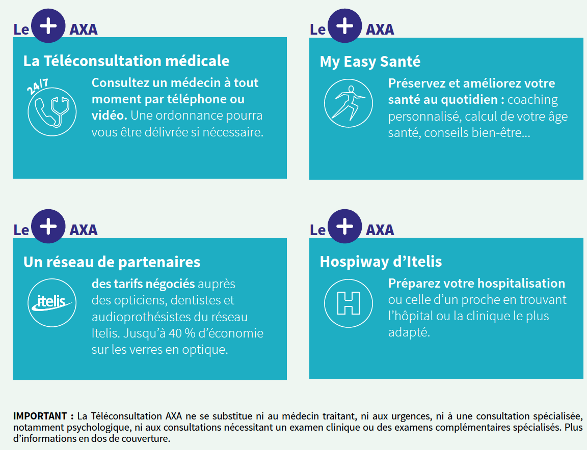 découvrez les offres et services d'axa mutuelle, votre partenaire de confiance pour une protection santé complète et adaptée à vos besoins. profitez de garanties sur-mesure, d'un accompagnement personnalisé et de solutions innovantes pour assurer votre bien-être et celui de votre famille.